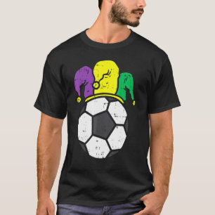 Fußball-Jester Mardi Gras Karneval Player T-Shirt