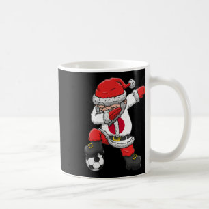 Fußball-Junge Dabbing Weihnachtsmann Weihnachten J Kaffeetasse