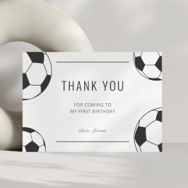 Fußball-Jungen-Geburtstagsfeier Dankeskarte