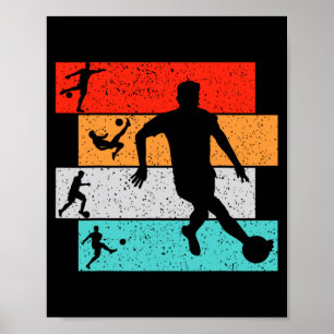 Fußball Jungen Kinder Männer T-Shirt  Poster