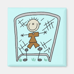 Fußball-Jungen-Tormann-T-Shirts und Geschenke Magnet