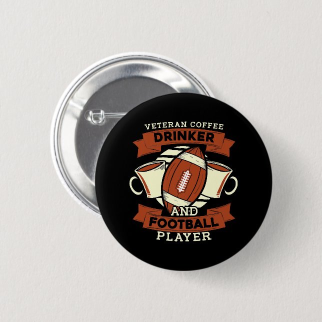 Fußball-Kaffee Button (Vorne & Hinten)