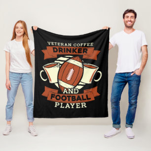 Fußball-Kaffee Fleecedecke