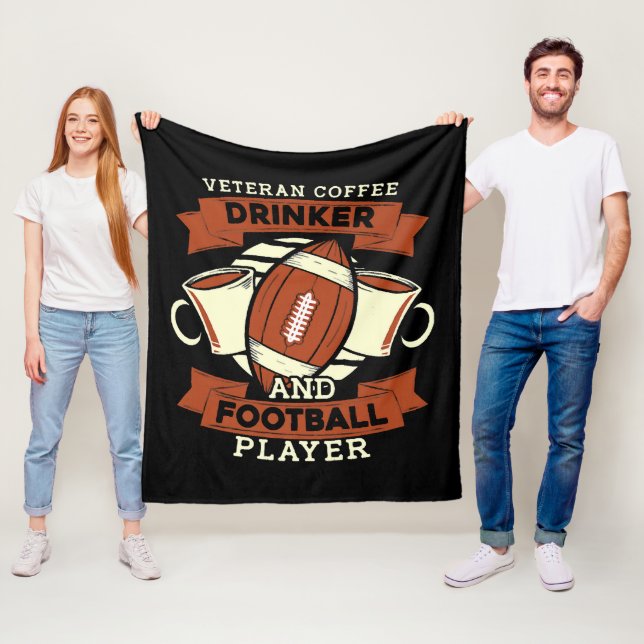 Fußball-Kaffee Fleecedecke (Beispiel)