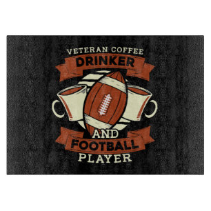 Fußball Kaffee Schneidebrett