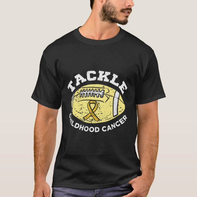 Fußball-Kampf Kinderkrebs-Kampagne T-Shirt (Vorderseite)