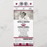 Fußball-Karten-Hochzeits-Einladung