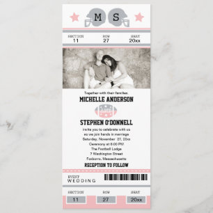 Fußball-Karten-Hochzeits-Einladung Einladung