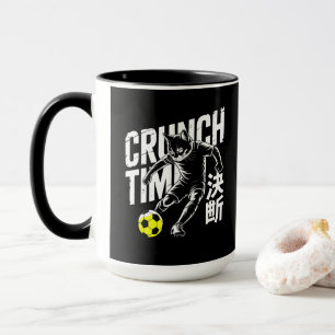 Fußball-Katze mit entschlossener Leidenschaft Anim Tasse