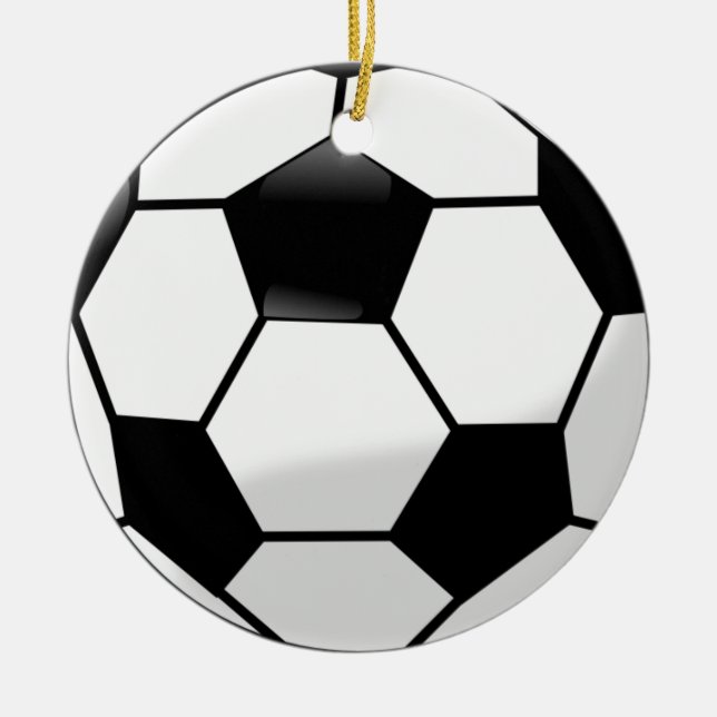 Fußball Keramik Ornament (Vorne)
