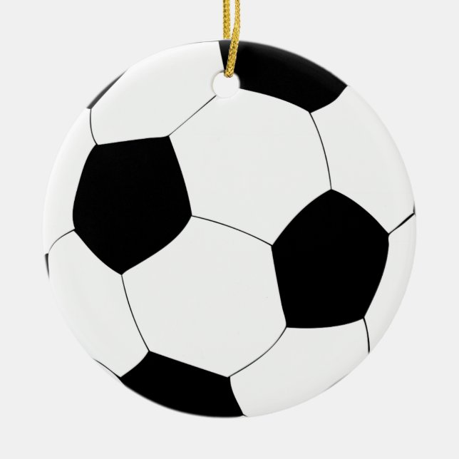 Fußball Keramik Ornament (Vorne)