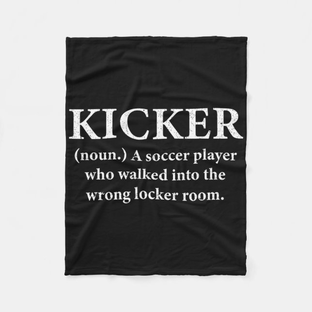 Fußball-Kicker Definition Fußball-Kicker Fleecedecke (Vorderseite)