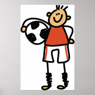 Fußball-Kid-Poster Poster