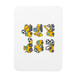 Fußball Kinder Fußball Bau Trucks Magnet