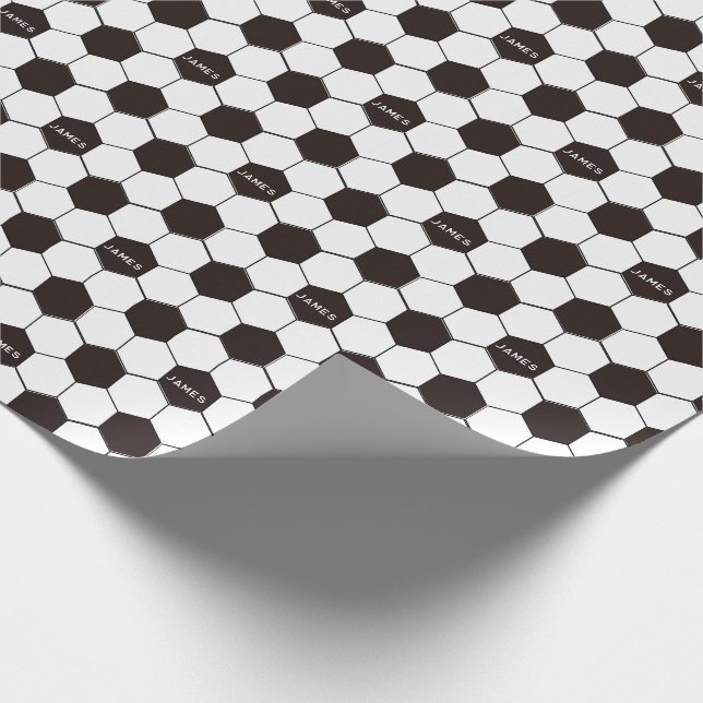 Fußball Kinder Fußball Fußball Muster Fußball Gebu Geschenkpapier (Ecke)