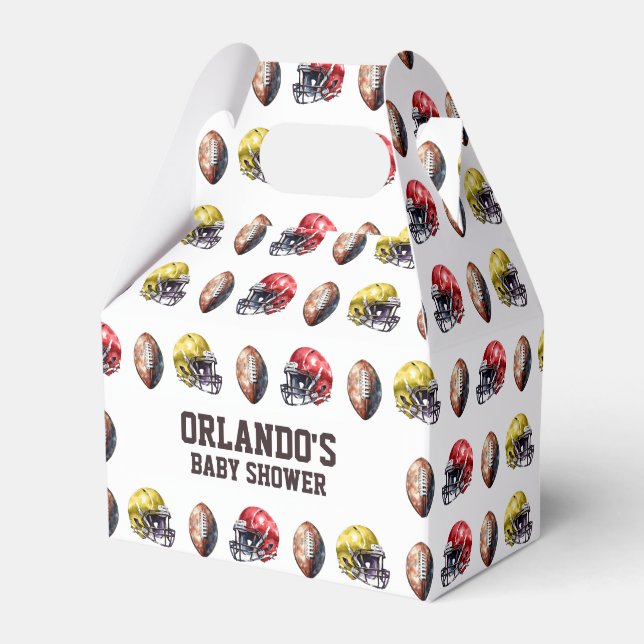 Fußball-Kinderdusche Geschenkschachtel (Vorderseite)