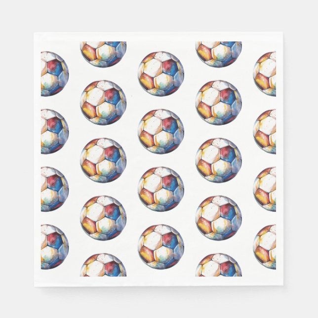 Fußball-Kindergeburtstag Napkins Serviette (Vorderseite)