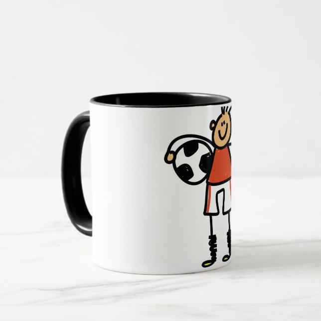 Fußball-KinderTasse Tasse (Vorderseite Links)