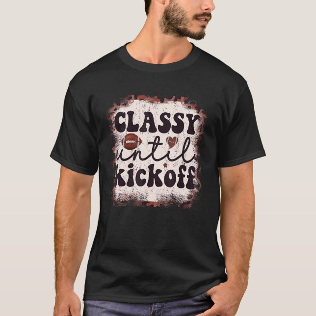 Fußball-Klasse bis Kickoff Leopard Fußball für T-Shirt (Vorderseite)
