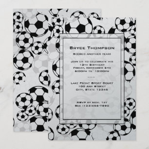 Fußball-Klassische Party Einladung