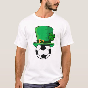 Fußball Kleeblatt St Patrick's Day Leprechaun T-Shirt