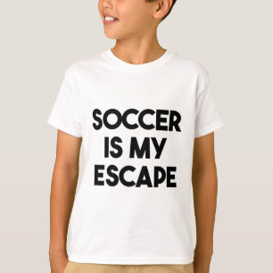 Fußball Komisch - Fußball ist meine Flucht T-Shirt