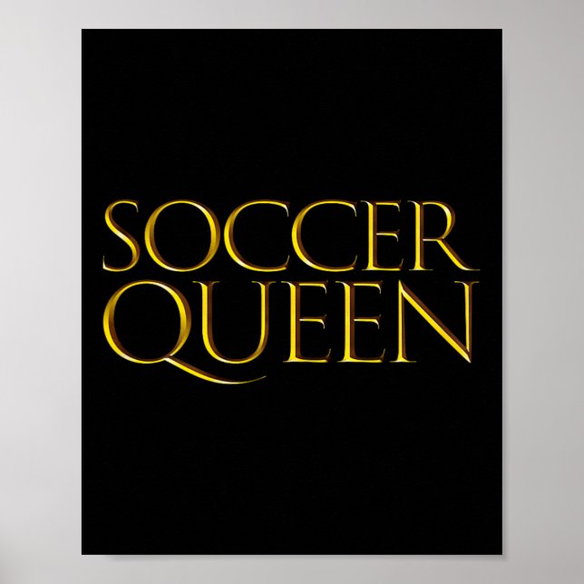 Fußball Königin Süße Muttertag Fußball Mütter  Poster (Vorne)