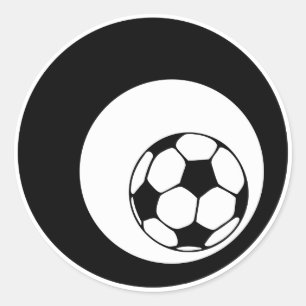 Fußball. Kreise. Runder Aufkleber