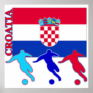 Fußball Kroatien Poster