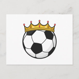 Fußball-Kronenkönigin Postkarte
