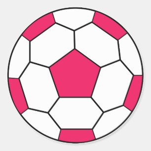 Fußball-Kugelschreiber Runder Aufkleber