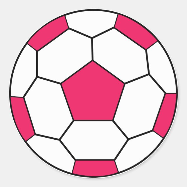 Fußball-Kugelschreiber Runder Aufkleber (Vorderseite)