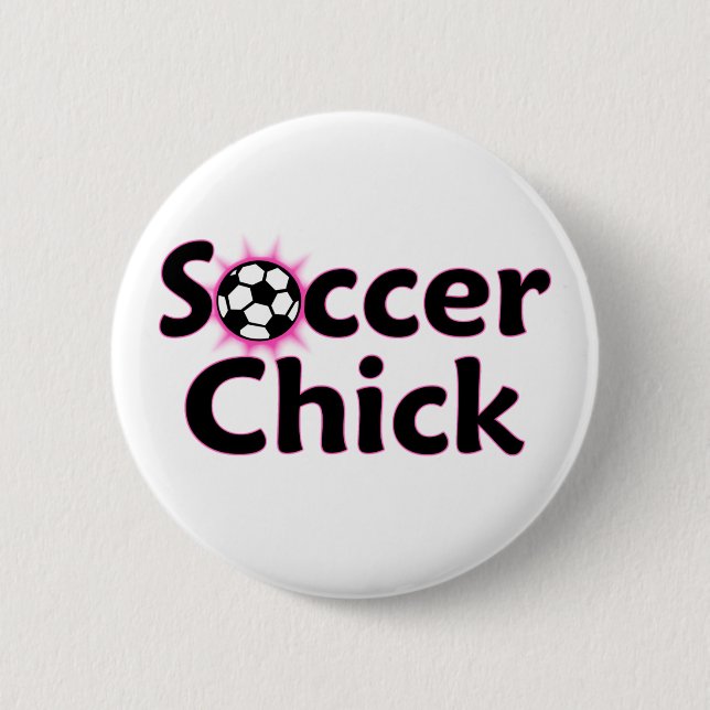 Fußball-Küken-Knopf Button (Vorderseite)