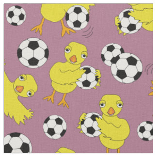 Fußball-Küken-Muster Stoff