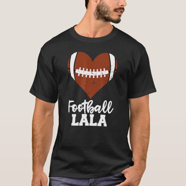 Fußball La Football Herz Grandma La La La La La T-Shirt (Vorderseite)