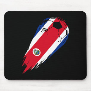 Fußball Landesflagge von Costa Rica Mousepad