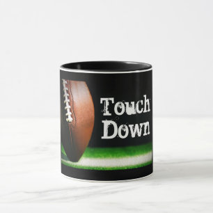 Fußball-Landungs-Typografie Tasse