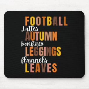 Fußball Lattes Herbst Brände Leggings Flannel L Mousepad