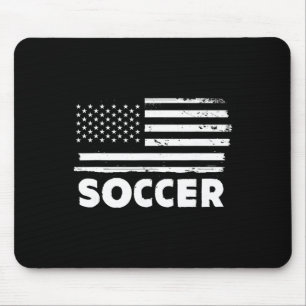 Fußball Leben USA-Flagge Patriotisches Sportdesign Mousepad