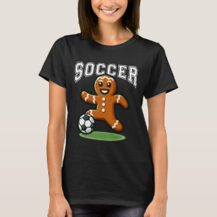 Fußball Lebkuchen spielt Fußball Weihnachten Xmas T-Shirt