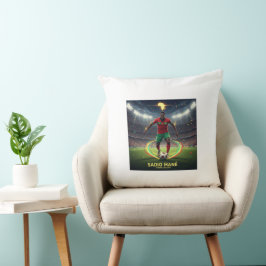 Fußball-Legende inspirierte Wurfkissen Kissen