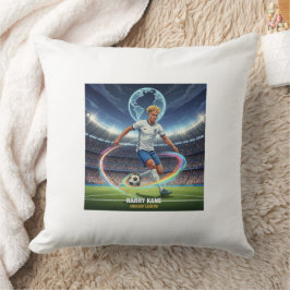 Fußball-Legende inspirierte Wurfkissen Kissen