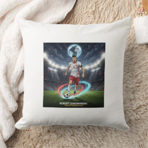 Fußball-Legende inspirierte Wurfkissen Kissen