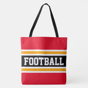 FUSSBALL Leichtathletische, helle, schwarz-gelbe S Tasche