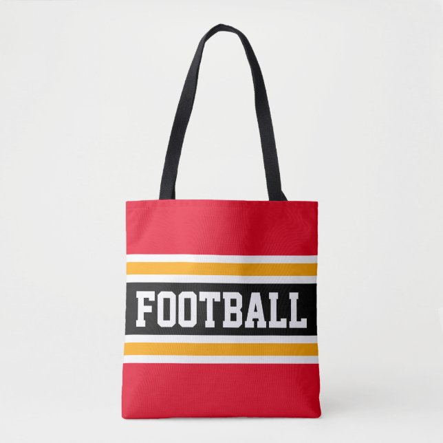 FUSSBALL Leichtathletische, helle, schwarz-gelbe S Tasche (Vorderseite)