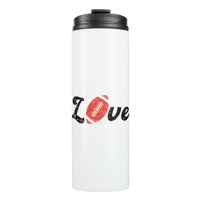 Fußball-Liebe Thermosbecher (Vorderseite)