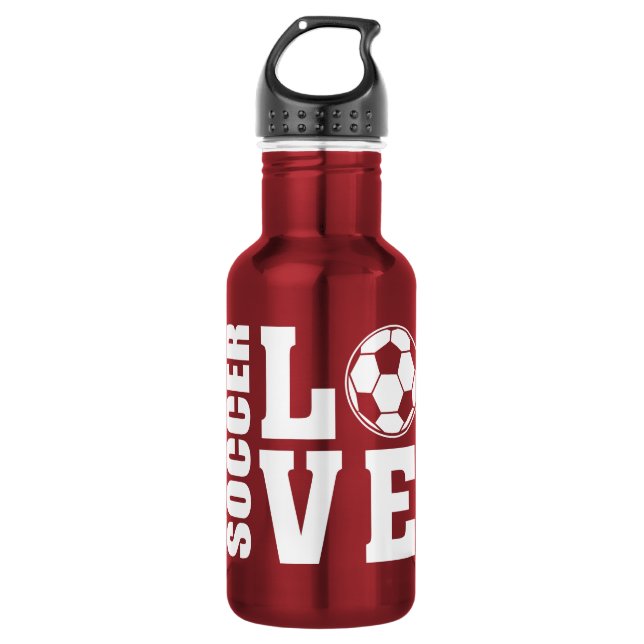 Fußball-Liebe Trinkflasche (Vorderseite)