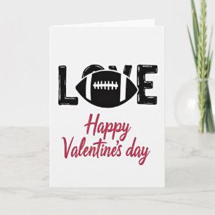 Fußball-Liebe-Valentinskarte Karte
