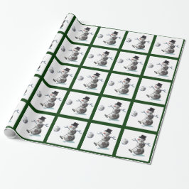 Fußball liebt Weihnachten Geschenkpapier