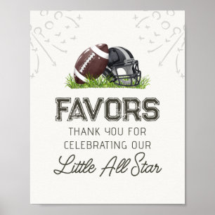 Fußball Little All Star Geschenke Geburtstagsschil Poster